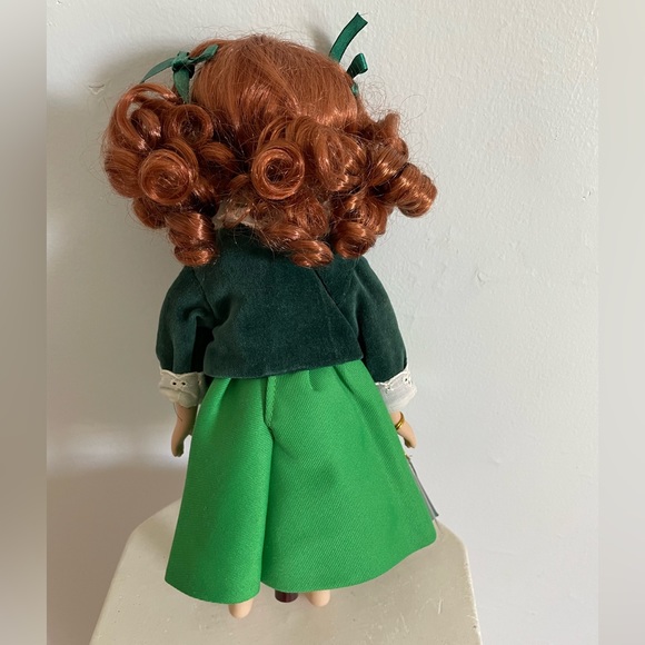 Porcelain Irish Doll “Elaine” Curly Red Ponytails NWT by Allcraft - Picture 6 of 8